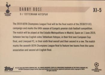2018-19 Topps Now UEFA Champions League - Starting XI #XI-5 Danny Rose Back