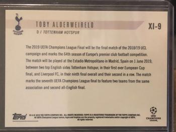 2018-19 Topps Now UEFA Champions League - Starting XI #XI-9 Toby Alderweireld Back