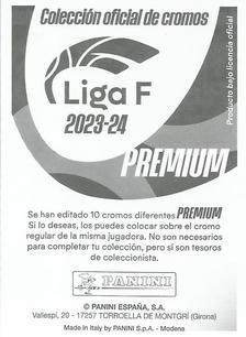 2023-24 Panini Finetwork Liga F - Premium #NNO Nerea Eizagirre Back