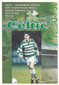1997 Panini Scottish Premier League #33 Celtic Programme Front