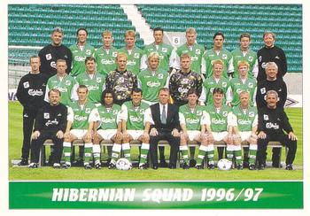 1997 Panini Scottish Premier League #162 Hibernian Team Group Front