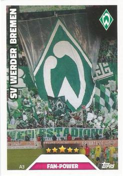 2016-17 Topps Match Attax Bundesliga - Adventskalender Mascottchen & Fan-Power #A3 SV Werder Bremen Front