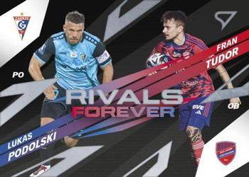 2023-24 SportZoo PKO BP Ekstraklasa Seria 1 - Rivals Forever #RF-13 Lukas Podolski Vs. Fran Tudor Front