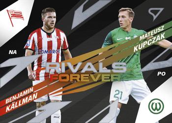 2023-24 SportZoo PKO BP Ekstraklasa Seria 1 - Rivals Forever #RF-17 Benjamin Källman Vs. Mateusz Kupczak Front