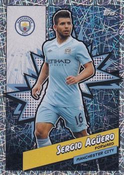 2023-24 Topps Manchester City Fan Set - Heroes Electro #MANH-11 Sergio Agüero Front