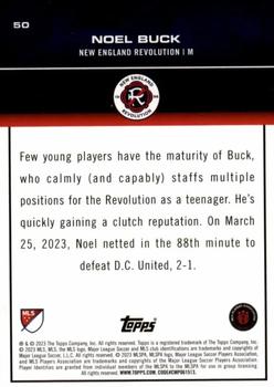 2023 Topps MLS - Icy Black Foil Numbered #50 Noel Buck Back