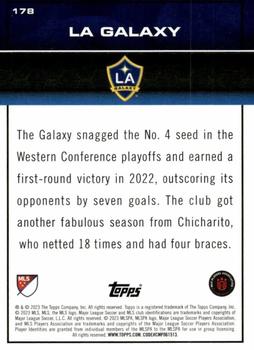2023 Topps MLS - Icy Black Foil Numbered #178 LA Galaxy Back