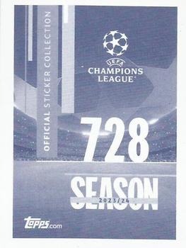 2023-24 Topps UEFA Champions League Sticker Collection #728 Ángel Di María Back