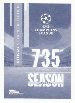 2023-24 Topps UEFA Champions League Sticker Collection #735 Zinedine Zidane Back