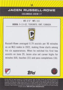 2023 Topps Chrome MLS #38 Jacen Russell-Rowe Back