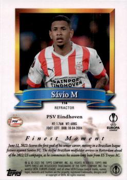 2022-23 Topps Finest Flashbacks UEFA Club Competitions - Refractor #116 Sávio Back
