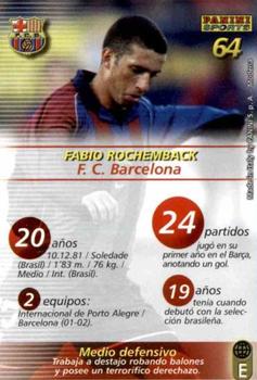 2002-03 Panini Liga Megafichas #64 Rochemback Back