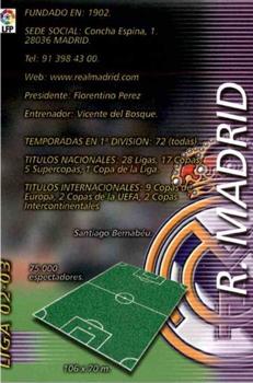 2002-03 Panini Liga Megafichas #145 R. Madrid Front