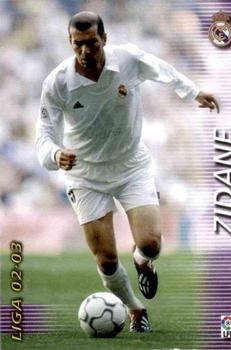 2002-03 Panini Liga Megafichas #158 Zidane Front