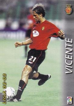 2002-03 Panini Liga Megafichas #187 Vicente Front