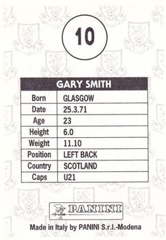 1995 Panini Scottish Premier League #10 Gary Smith Back