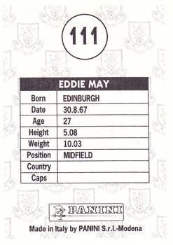 1995 Panini Scottish Premier League #111 Eddie May Back