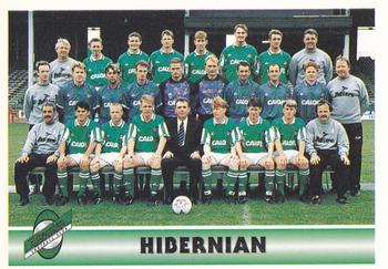 1995 Panini Scottish Premier League #158 Hibernian Team Group Front