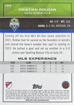 2023 Topps Chrome MLS - Speckle Refractor #124 Cristian Roldan Back