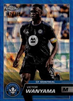 2023 Topps Chrome MLS - Blue Wave Refractor #5 Victor Wanyama Front