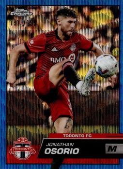 2023 Topps Chrome MLS - Blue Wave Refractor #35 Jonathan Osorio Front