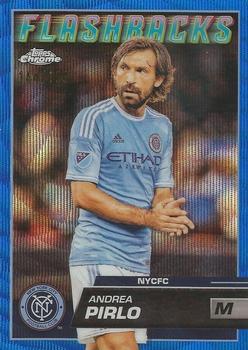 2023 Topps Chrome MLS - Blue Wave Refractor #191 Andrea Pirlo Front