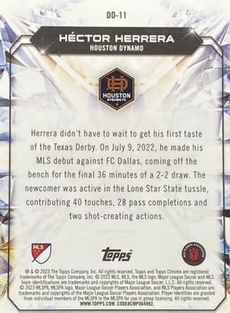 2023 Topps Chrome MLS - Derby Diamonds Green Refractor #DD-11 Héctor Herrera Back