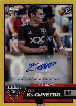 2023 Topps Chrome MLS - Autographs Gold Refractor #163 Ted Ku-DiPietro Front