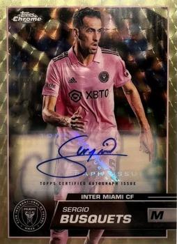 2023 Topps Chrome MLS - Autographs SuperFractor #116 Sergio Busquets Front