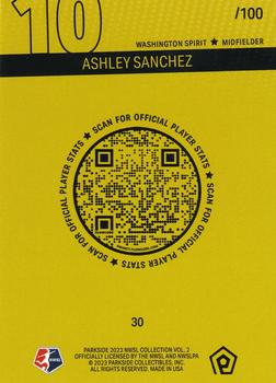 2023 Parkside NWSL Collection - Stars of the NWSL Shimmer #30 Ashley Sanchez Back