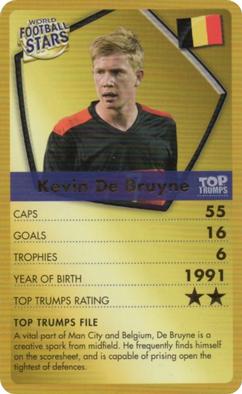 2018 Top Trumps World Football Stars #NNO Kevin De Bruyne Front