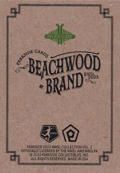 2023 Parkside NWSL Collection - Beachwood (Vol. 2) #22 Alex Morgan Back