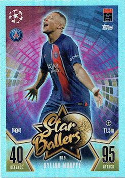 2023-24 Topps Match Attax UEFA Club Competitions - Star Ballers #BB 9 Kylian Mbappé Front