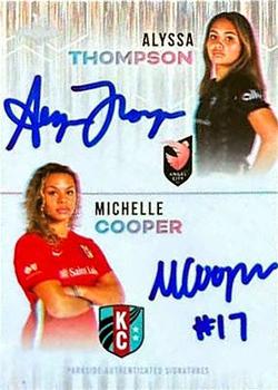 2023 Parkside NWSL Collection - Signature Series Dual Autographs #SS-ATMC Alyssa Thompson / Michelle Cooper Front