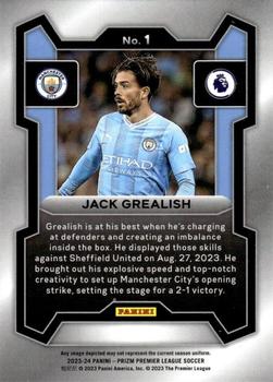 2023-24 Panini Prizm Premier League #1 Jack Grealish Back