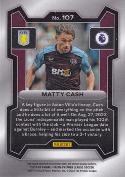2023-24 Panini Prizm Premier League #107 Matty Cash Back