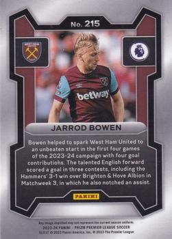 2023-24 Panini Prizm Premier League #215 Jarrod Bowen Back