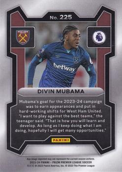 2023-24 Panini Prizm Premier League #225 Divin Mubama Back