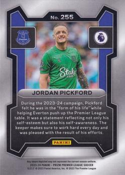 2023-24 Panini Prizm Premier League #255 Jordan Pickford Back