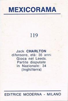 1970 Moderna Mexicorama Coppa Rimet #119 Jack Charlton Back