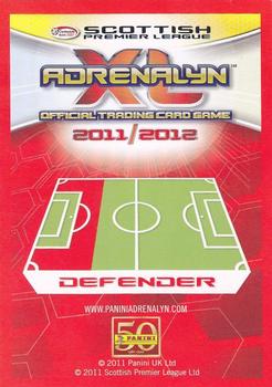 2011-12 Panini Adrenalyn XL Scottish Premier League #034 Daniel Majstorovic Back