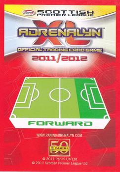2011-12 Panini Adrenalyn XL Scottish Premier League #154 Garry O'Connor Back