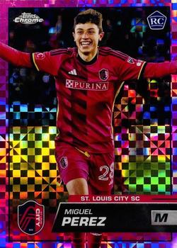 2023 Topps Chrome MLS - Pink X-Fractor #102 Miguel Perez Front