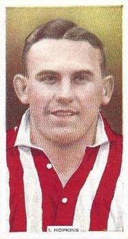 1936 Godfrey Phillips Famous Footballers #16 Idris Hopkins Front