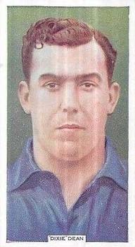 1936 Godfrey Phillips Famous Footballers #33 Dixie Dean Front
