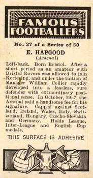 1936 Godfrey Phillips Famous Footballers #37 Eddie Hapgood Back