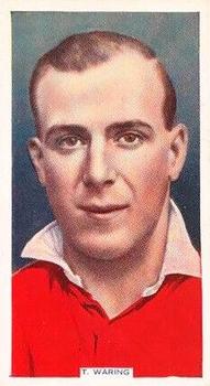 1936 Godfrey Phillips Famous Footballers #42 Tom Waring Front