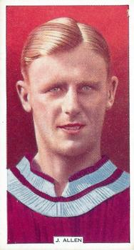 1936 Godfrey Phillips Famous Footballers #46 Jimmy Allen Front