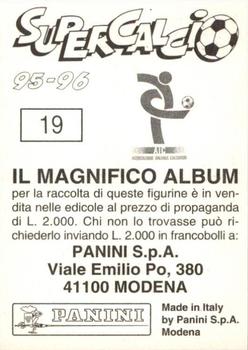 1995-96 Panini Supercalcio Stickers #19 Luca Bucci Back