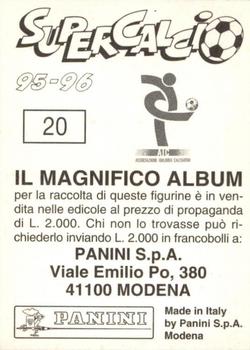 1995-96 Panini Supercalcio Stickers #20 Giovanni Cervone Back